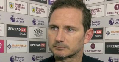 Frank Lampard put on the spot in interview as Everton move within point of being relegated