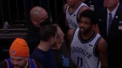 Kyrie Irving Exchanges Words With Fan at MSG During Knicks-Nets Game