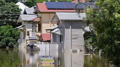 Who is eligible for the Queensland flood relief package, and how do I apply for the funding?