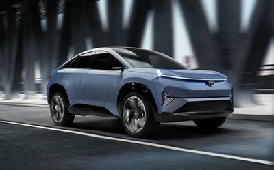 Tata unveils its Curvv EV coupe concept