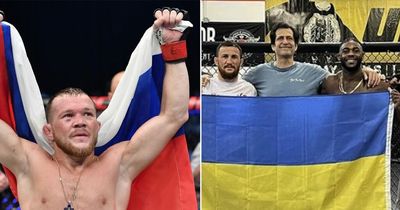 Russian Petr Yan hits out at rival Aljamain Sterling for posing with Ukraine flag