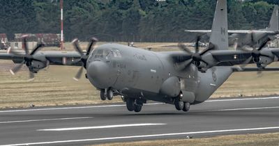 Huge Canadian Airforce Hercules plane heard above Glasgow en route to Scandinavia