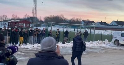 Jose Mourinho snubs meeting fans after one launches a snowball at him