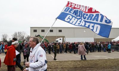 At the Trump rally in Michigan, talk of a stolen election still holds sway