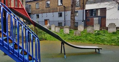 Britain’s 'most depressing playground' with kids playing metres from GRAVEYARD