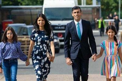 Britain’s new first family: meet Rishi Sunak’s heiress wife Akshata Murthy and their two young daughters