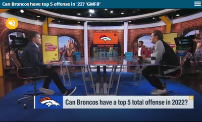 WATCH: Can the Broncos have a top 5 offense in 2022?