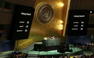 U.N. suspends Russia from Human Rights Council; India abstains from vote