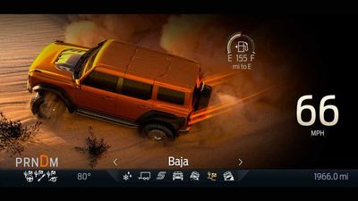 Ford Bronco Raptor's Digital Instrument Display Looks Like A Video Game