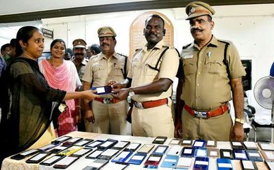 Vellore police return lost and found mobile phones to its owners