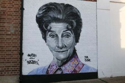 June Brown mural appears in Romford after death of EastEnders’ star