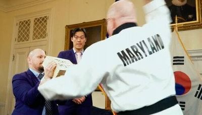 Thank you, GOP Gov. Larry Hogan, for needlessly demonstrating your Taekwondo skills