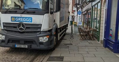 Newark healthy lifestyle shop owner fuming at being 'bullied' by Greggs lorry