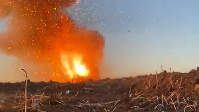 Jack In The Box: Ukrainians Explode Russian Tank Sending Its Turret Flying Into Air