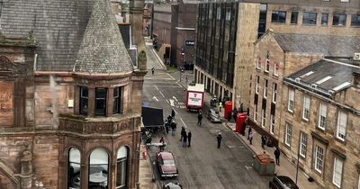 'Rogue' Tennent's Lager van disrupts filming of 1970s thriller Borderland in Glasgow