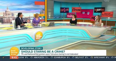 Good Morning Britain in tense debate over whether staring should be a crime leaving viewers divided