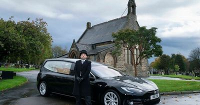 Electric-powered Tesla e-hearse unveiled by Bristol funeral directors