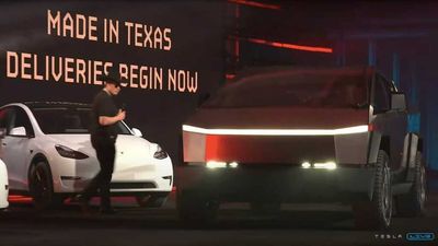 Tesla Cybertruck Shown At Giga Texas Cyber Rodeo With New Features