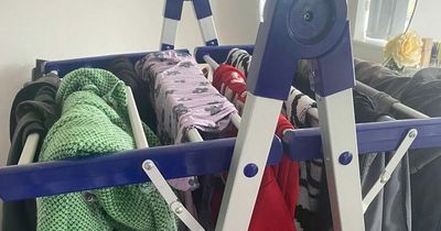 Trying out Dunelm's heated clothes airer that costs 3p per hour to run