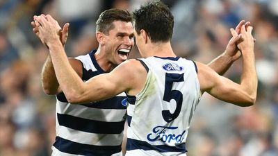Geelong beat Brisbane by 10 points as Cats prevail in high-quality clash