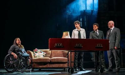 Orphans review – buoyant musical about death, grief and boozing