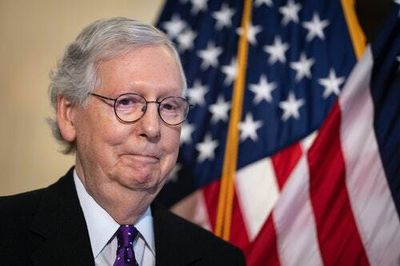 Behold a squirming Mitch McConnell try to defend his indefensible position on Trump
