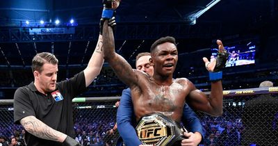 Israel Adesanya admits his "jaw dropped" when his dad told him his net worth