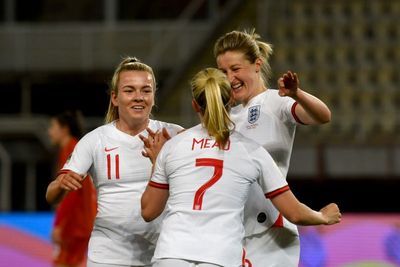 Ellen White claims 50th England goal as Beth Mead nets four in North Macedonia