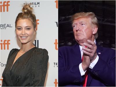 Fans confused to see Neighbours star Holly Valance at dinner with Donald Trump