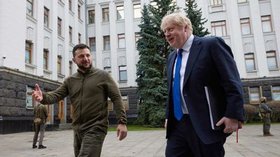 As it happened: Ukraine’s Zelensky calls for more Western military aid as Boris Johnson visits Kyiv