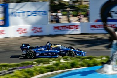 Johnson gets wrist evaluated after Long Beach IndyCar practice crash