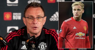 Ralf Rangnick opens up on private Donny van de Beek chat and ultimatum on Man Utd future