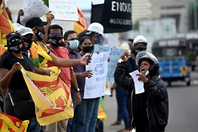 Sri Lanka's embattled leader faces biggest street protest