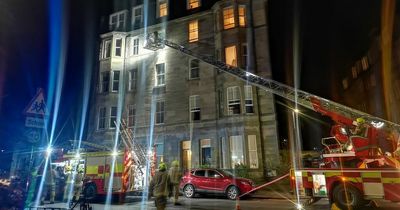 Edinburgh firefighters rescue residents during late night blaze at city centre flats