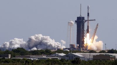 Space station's first all-private astronaut team welcomed aboard orbiting platform