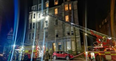 Edinburgh residents rescued from late night blaze on third floor tenement block