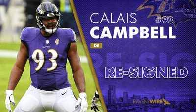 Ravens bring back DL Calais Campbell on two-year deal
