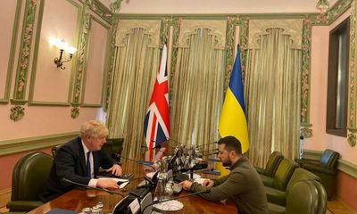 Boris Johnson meets Volodymyr Zelenskiy in unannounced visit to Kyiv