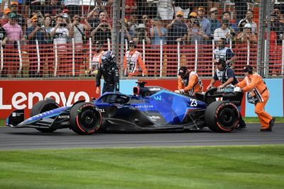 Out of fuel and out of luck, Albon booted to back of Melbourne grid