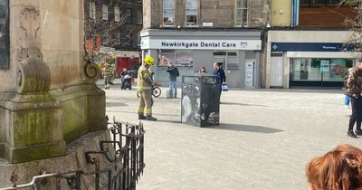 Scottish Fire and Rescue respond to bin fire at Newkirkgate centre in Leith