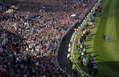 Sell-out crowd cheers on Grand National as punters return to races