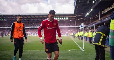 David de Gea fumes as controversial Cristiano Ronaldo moment captured after Everton win