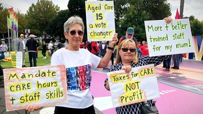 Nurses, families call for better aged care standards and wage rises ahead of election