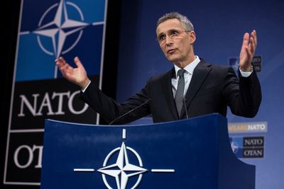 Nato planning full-scale force to defend its eastern borders against Russia, secretary general says