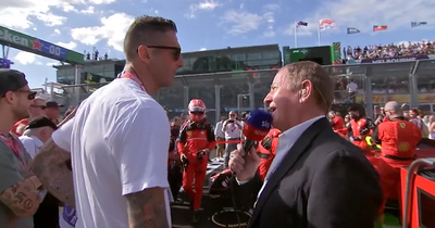 Martin Brundle has awkward Marco Materazzi exchange on Australian GP grid-walk