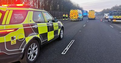 Pictures show 'serious' M1 crash which closed road between J28 and J29