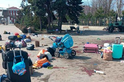 Ukraine news - live: Russian rockets destroy Dnipro airport as Kramatorsk train station death toll rises to 57