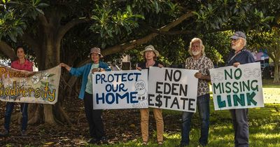 Protesters fight Link Road rezoning plan