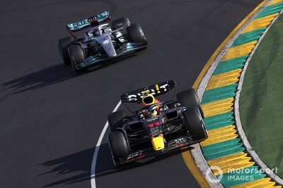 Russell: F1 pace would have "fallen off a cliff" trying to fight Perez