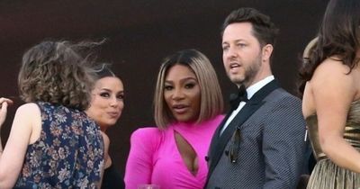 Eva Longoria and Serena Williams share joke at Brooklyn Beckham's star-studded wedding